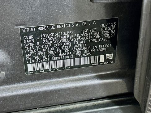 Used 2024 Honda HR-V LX image 12