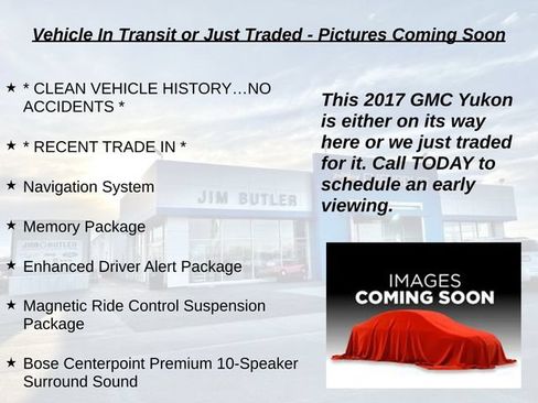 Used 2017 GMC Yukon Denali w/ Open Road Package AWD/4WD image 1