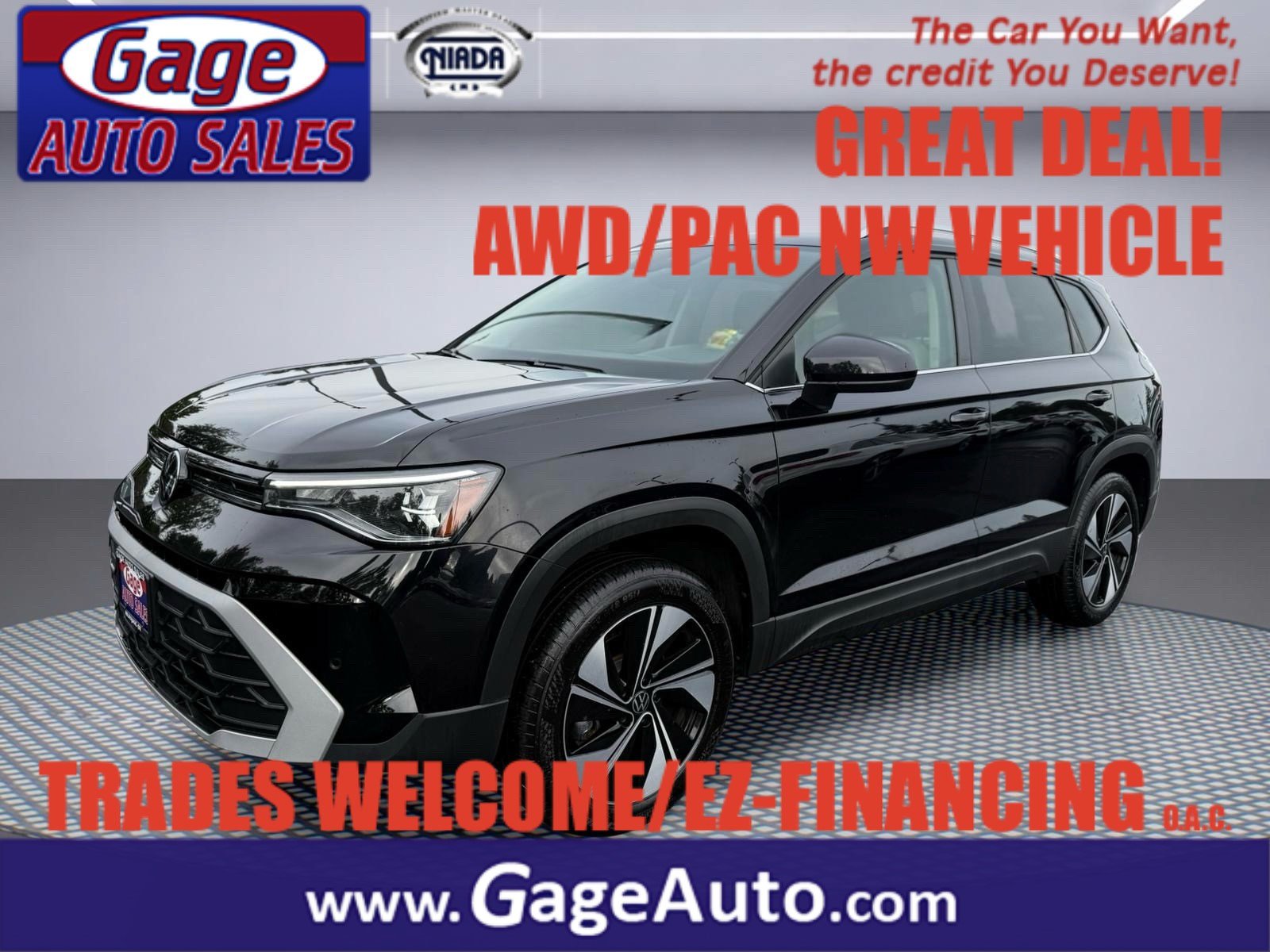 Used 2025 Volkswagen Taos SE AWD/4WD image 1