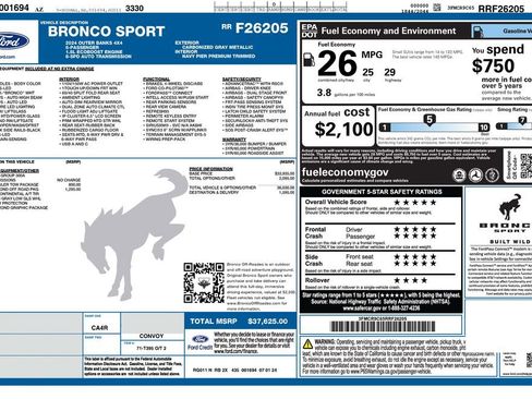 Used 2024 Ford Bronco Sport Outer Banks image 2