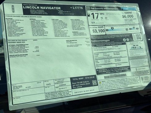 New 2025 Lincoln Navigator L Reserve w/ Jet Appearance Package AWD/4WD image 19