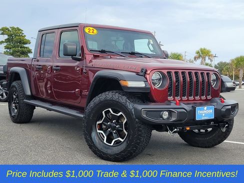 Used 2022 Jeep Gladiator Rubicon w/ LED Lighting Group image 1