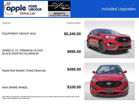 Used 2024 Ford Edge ST w/ Equipment Group 401A AWD/4WD image 4