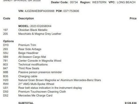 Certified 2023 Mercedes-Benz EQS 580 4MATIC SUV image 4