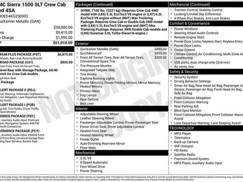 Certified 2019 GMC Sierra 1500 SLT w/ SLT Premium Plus Package AWD/4WD image 11