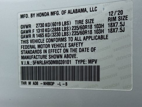 Used 2021 Honda Odyssey EX image 16