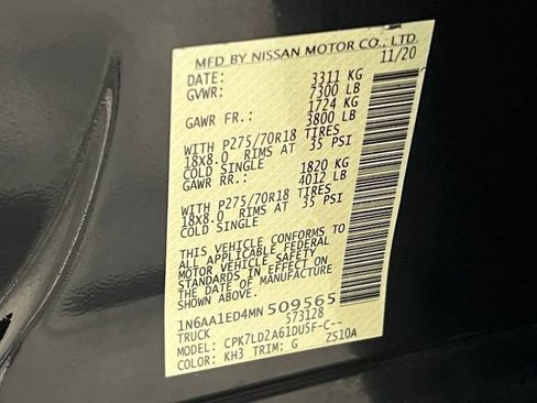 Used 2021 Nissan Titan PRO-4X w/ Pro-4x Convenience Package image 22