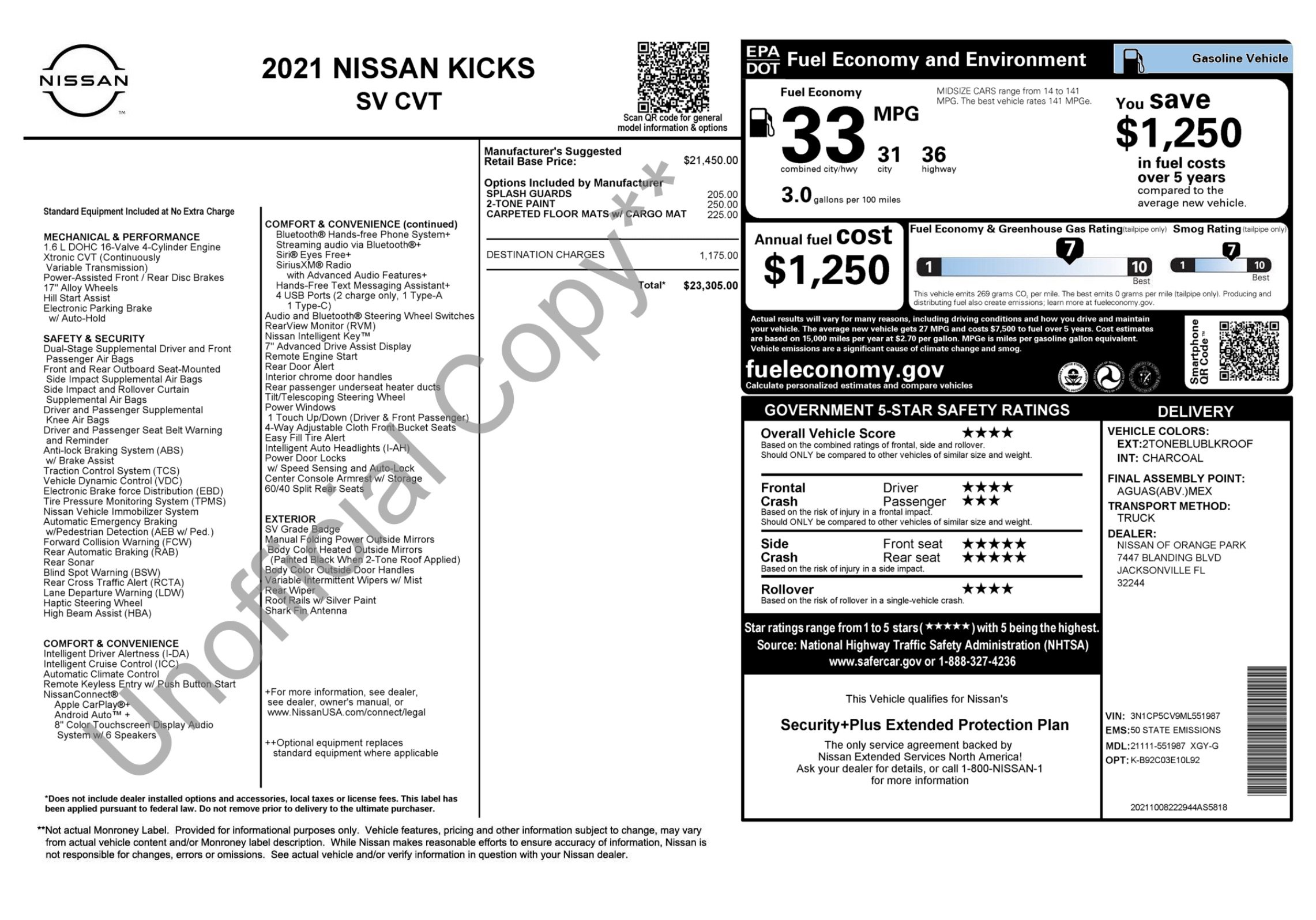 Used 2021 Nissan Kicks SV FWD image 4