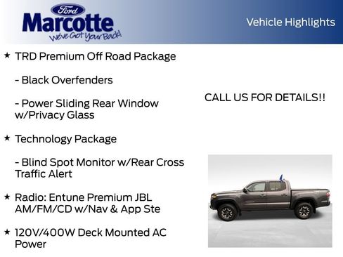 Used 2021 Toyota Tacoma TRD Off-Road w/ TRD Premium Off Road Package AWD/4WD image 17