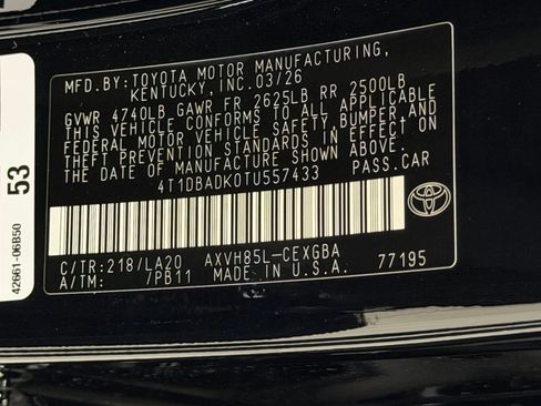 New 2026 Toyota Camry LE image 20