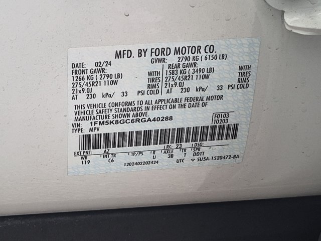 Used 2024 Ford Explorer ST w/ Equipment Group 401A AWD/4WD image 15