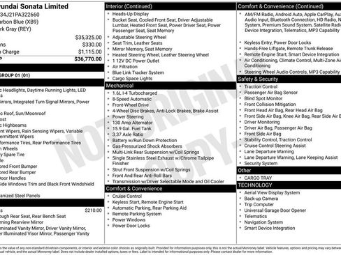 Certified 2023 Hyundai Sonata Limited FWD image 2