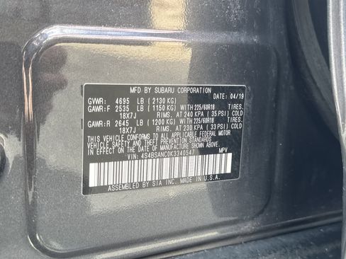 Used 2019 Subaru Outback 2.5i Limited w/ Popular Package #2 AWD/4WD image 34