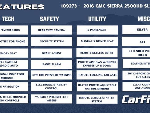 Used 2016 GMC Sierra 2500 SLT w/ Snow Plow Prep Package image 35