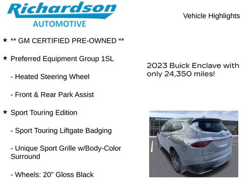 Used 2023 Buick Enclave Essence w/ Sport Touring Edition image 12