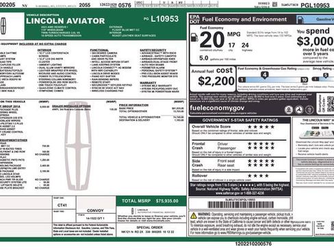 Certified 2023 Lincoln Aviator Reserve w/ Equipment Group 201A image 10