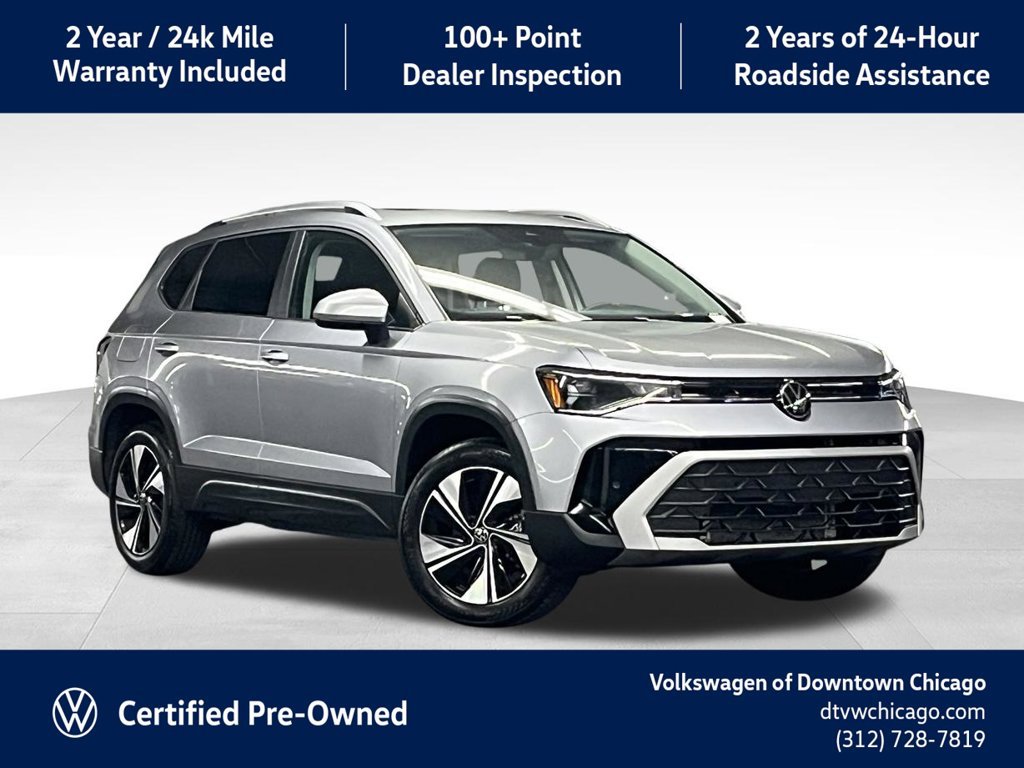Used 2025 Volkswagen Taos SE w/ Panoramic Sunroof Package AWD/4WD 360° Tour