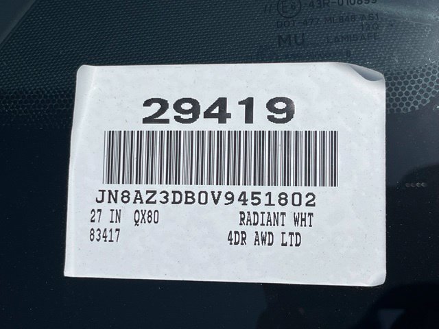 New 2027 INFINITI QX80 Sensory w/ Sport Exterior Package AWD/4WD image 35