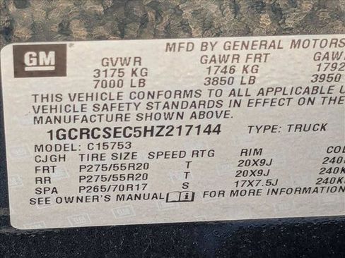 Used 2017 Chevrolet Silverado 1500 LTZ w/ Sport Package image 24