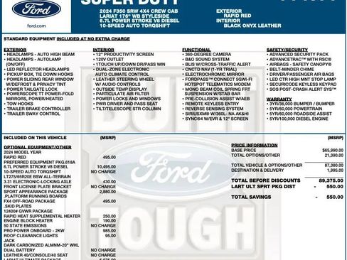 Used 2024 Ford F350 Lariat w/ Lariat Ultimate Package AWD/4WD image 2