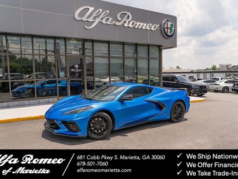 Used 2024 Chevrolet Corvette Stingray Preferred Cpe w/ Z51 Performance Package RWD image 1