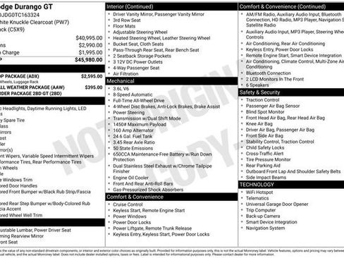 New 2026 Dodge Durango GT w/ Blacktop Package image 29