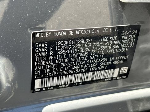 Certified 2024 Honda HR-V Sport image 28