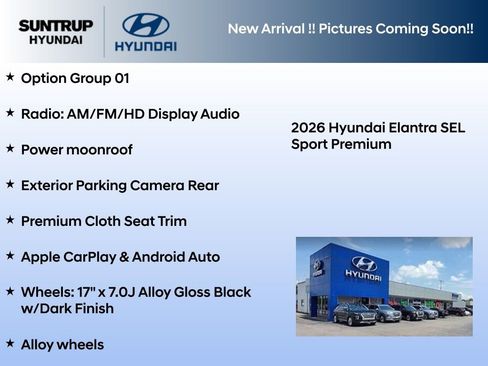 New 2026 Hyundai Elantra SEL Sport Premium FWD image 2