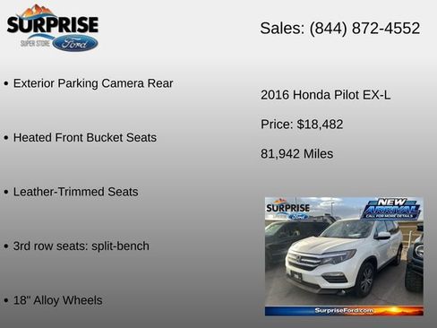 Used 2016 Honda Pilot EX-L image 12