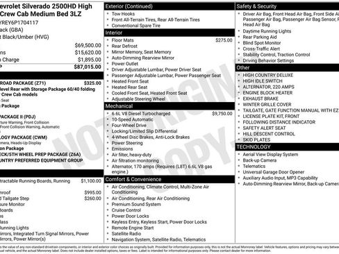 Used 2023 Chevrolet Silverado 2500 High Country w/ Z71 Off-Road Package image 4