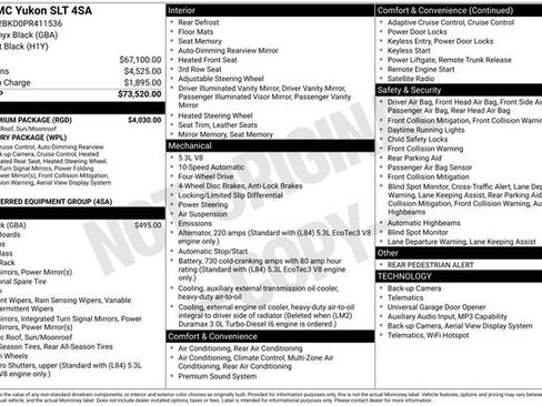 Certified 2023 GMC Yukon SLT w/ SLT Premium Package AWD/4WD image 6