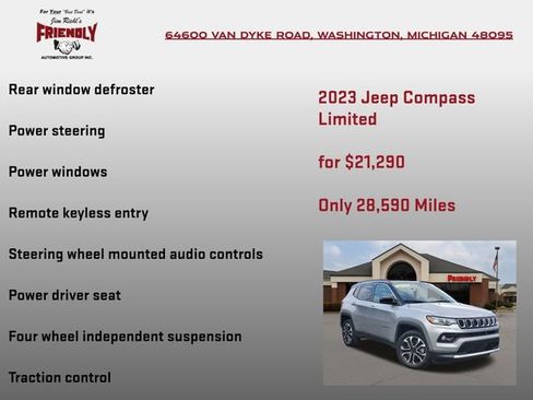 Used 2023 Jeep Compass Limited AWD/4WD image 10