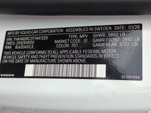 New 2026 Volvo XC60 T8 Plus w/ Climate Package AWD/4WD image 25