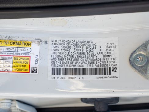 Certified 2023 Honda Civic Sport image 36