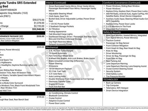 New 2026 Toyota Tundra SR5 w/ SR5 Convenience Package AWD/4WD image 4