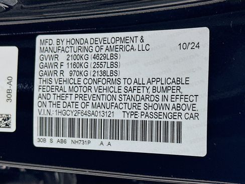 Used 2025 Honda Accord EX-L image 12