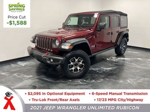 Used 2021 Jeep Wrangler Unlimited Rubicon w/ Cold Weather Group AWD/4WD image 1