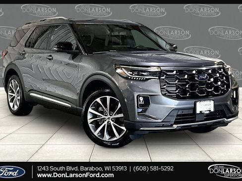 Certified 2025 Ford Explorer Platinum w/ Ultimate Package AWD/4WD image 1