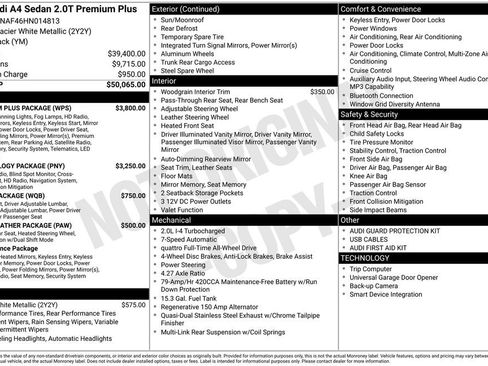 Used 2017 Audi A4 2.0T Premium Plus w/ Premium Plus Package image 42