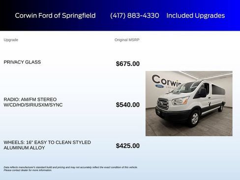 Certified 2017 Ford Transit 350 XLT RWD image 6
