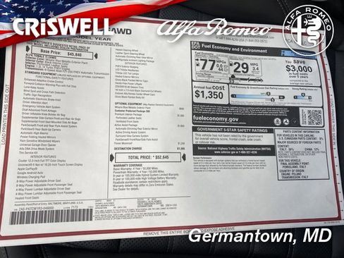 New 2024 Alfa Romeo Tonale Ti w/ Active Assist Package image 48