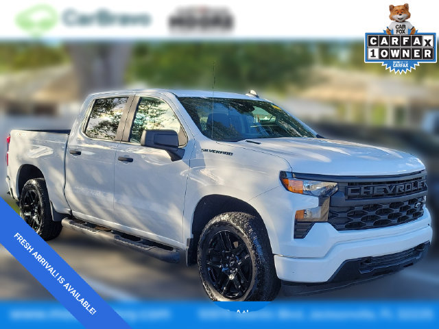 Certified 2025 Chevrolet Silverado 1500 Custom w/ Turbomax Blackout Package AWD/4WD image 1