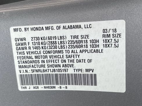 Used 2018 Honda Odyssey EX-L image 13
