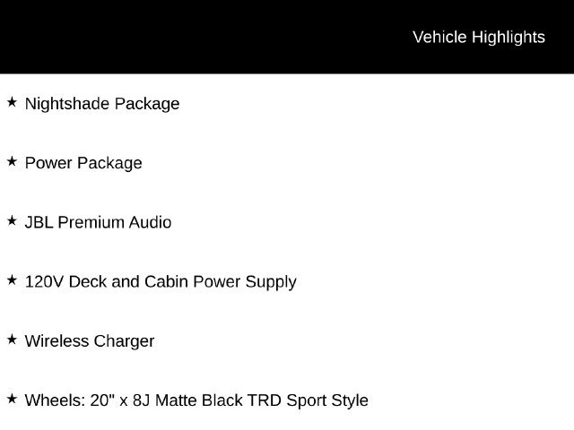 Used 2026 Toyota Tundra Limited w/ Nightshade Package AWD/4WD image 4
