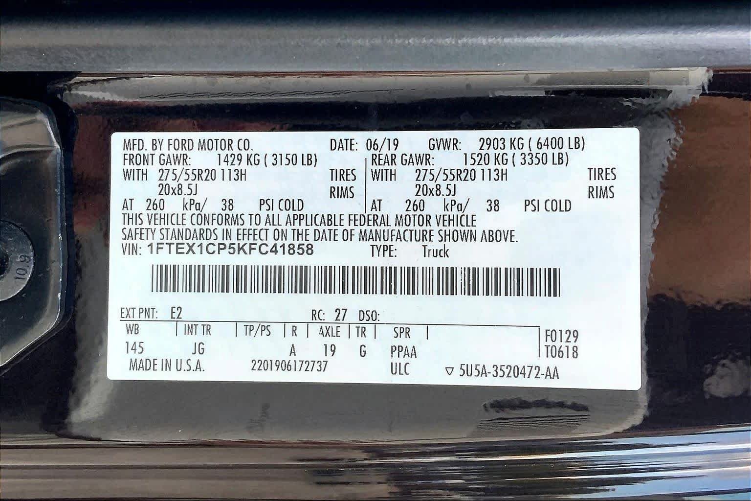 Used 2019 Ford F150 XL w/ Equipment Group 101A Mid RWD image 34