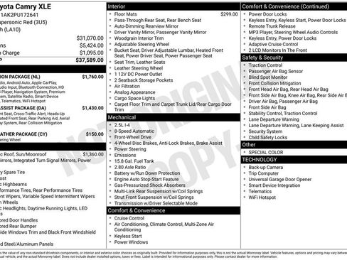 Used 2023 Toyota Camry XLE w/ Navigation Package image 17