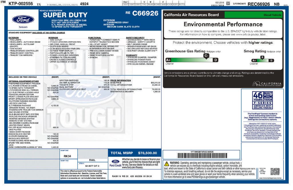 Used 2024 Ford F250 XLT w/ XLT Premium Package AWD/4WD image 6