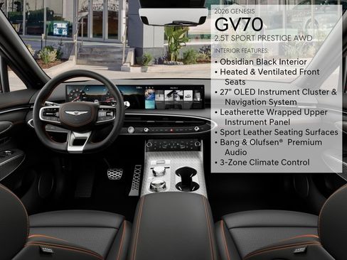 New 2026 Genesis GV70 2.5T Sport Prestige AWD/4WD image 21