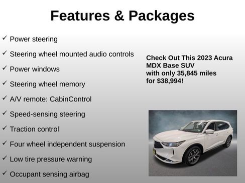 Used 2023 Acura MDX SH-AWD w/ Technology Package image 16