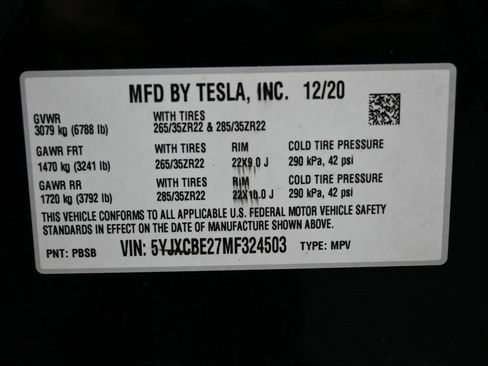 Used 2021 Tesla Model X Long Range image 48